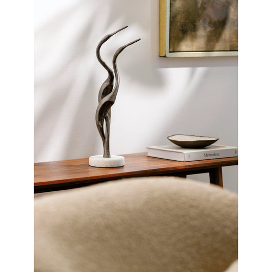 Hakawai - 532528 by Surya in metallic - silver and blackened. Made from main: metal, marble in a modern style.