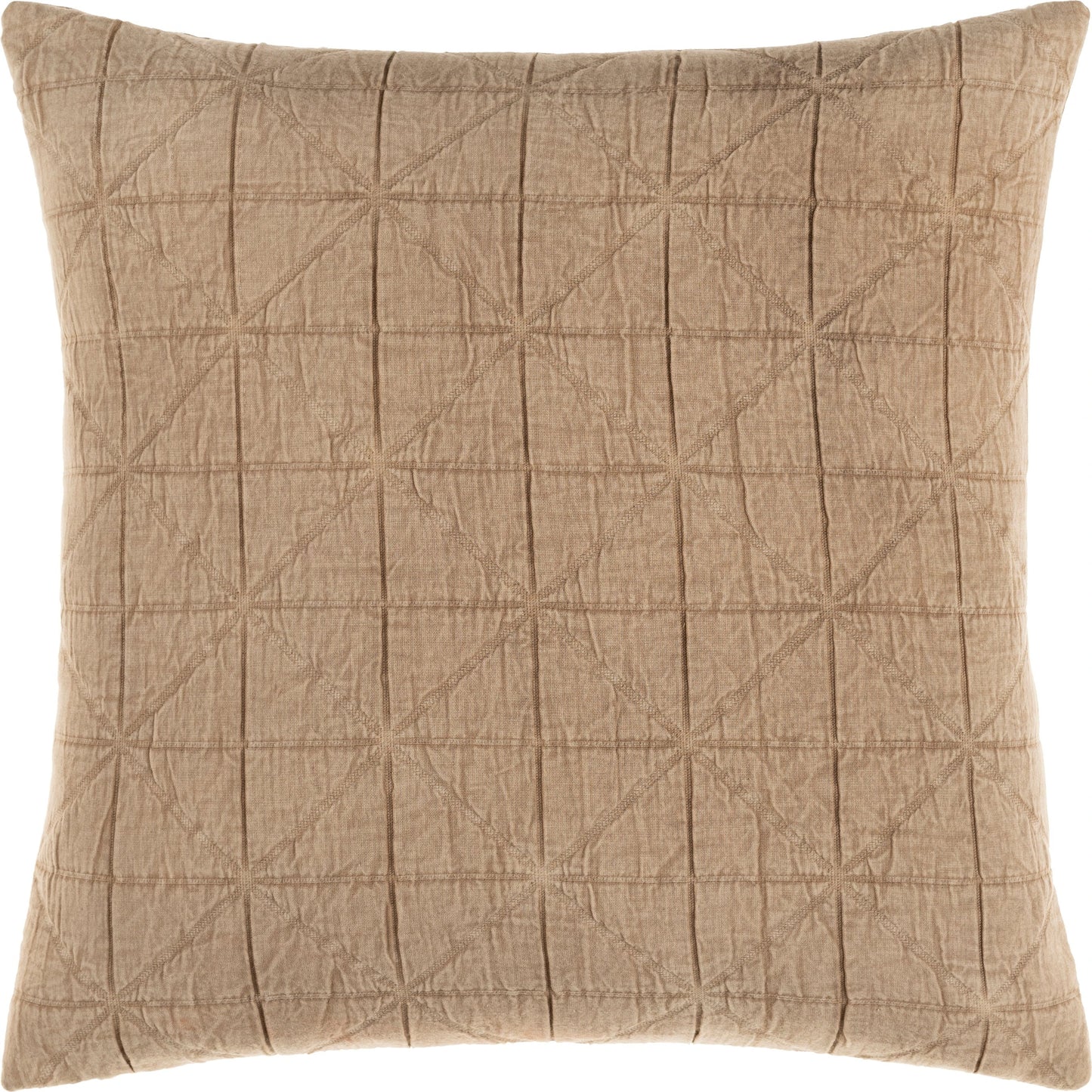 002 SI-2047963 | Additional Silo | Winona Pillow - 32644 by Livabliss in beige. Made from front: 100% cotton, back: 100% cotton in a traditional style.