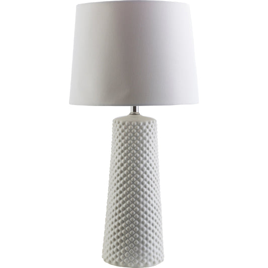 Wesley - 13933 by Surya in white and white. Made from linen, ceramic, metal in a modern style.