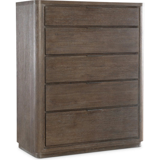Outline Tall Drawer Chest by Bernhardt in cassel. Made from wood in a unique style.