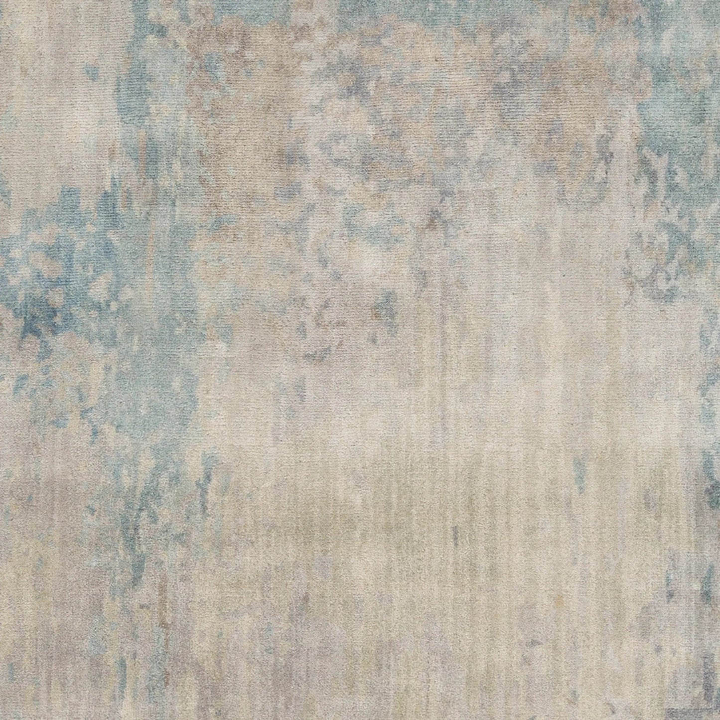 003 51247-21526 | Closeup | Watercolor Rug - 1662 by Surya in light gray, medium gray, deep teal, gray. Made from 100% wool in a unique style.