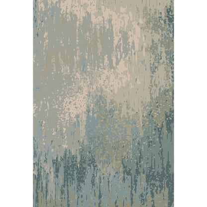 Watercolor Rug - 21179 by Surya in teal, light sage, light gray, taupe, medium gray, sky blue. Made from 100% wool in a unique style.
