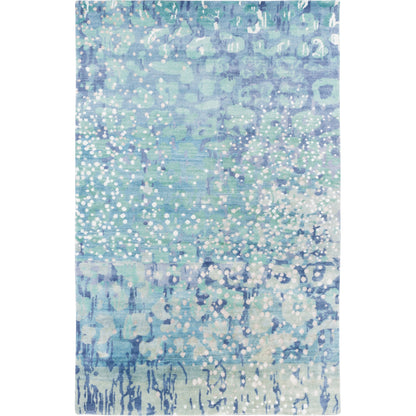 Watercolor Rug - 1921 by Surya in black, charcoal, medium green, dusty sage, tan, beige. Made from unique in a unique style.