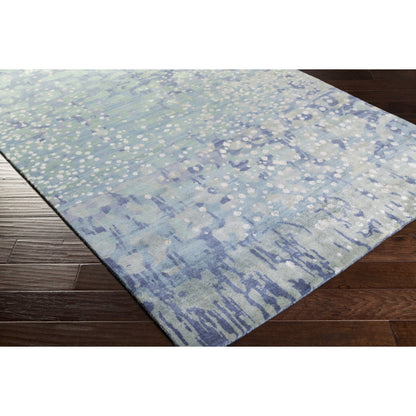 Watercolor Rug - 1921 by Surya in black, charcoal, medium green, dusty sage, tan, beige. Made from unique in a unique style.