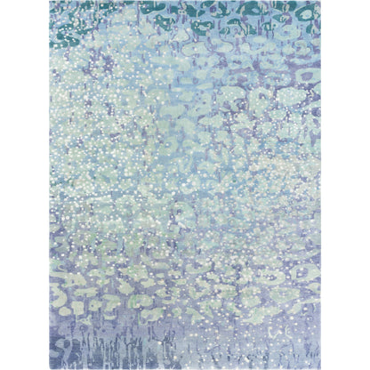 Watercolor Rug - 1921 by Surya in black, charcoal, medium green, dusty sage, tan, beige. Made from unique in a unique style.