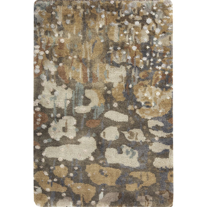 Watercolor Rug - 1921 by Surya in black, charcoal, medium green, dusty sage, tan, beige. Made from unique in a unique style.
