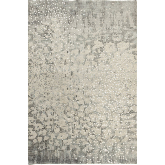 Watercolor Rug - 1921 by Surya in black, charcoal, medium green, dusty sage, tan, beige, mustard, gray, light gray. Made from unique in a unique style.