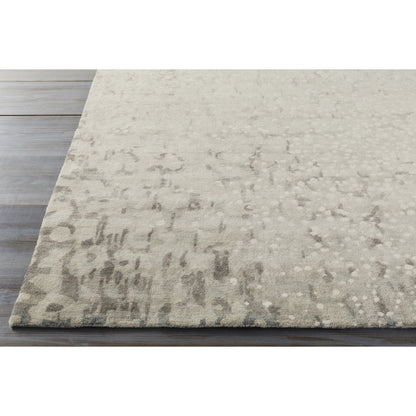 Watercolor Rug - 1921 by Surya in black, charcoal, medium green, dusty sage, tan, beige. Made from unique in a unique style.