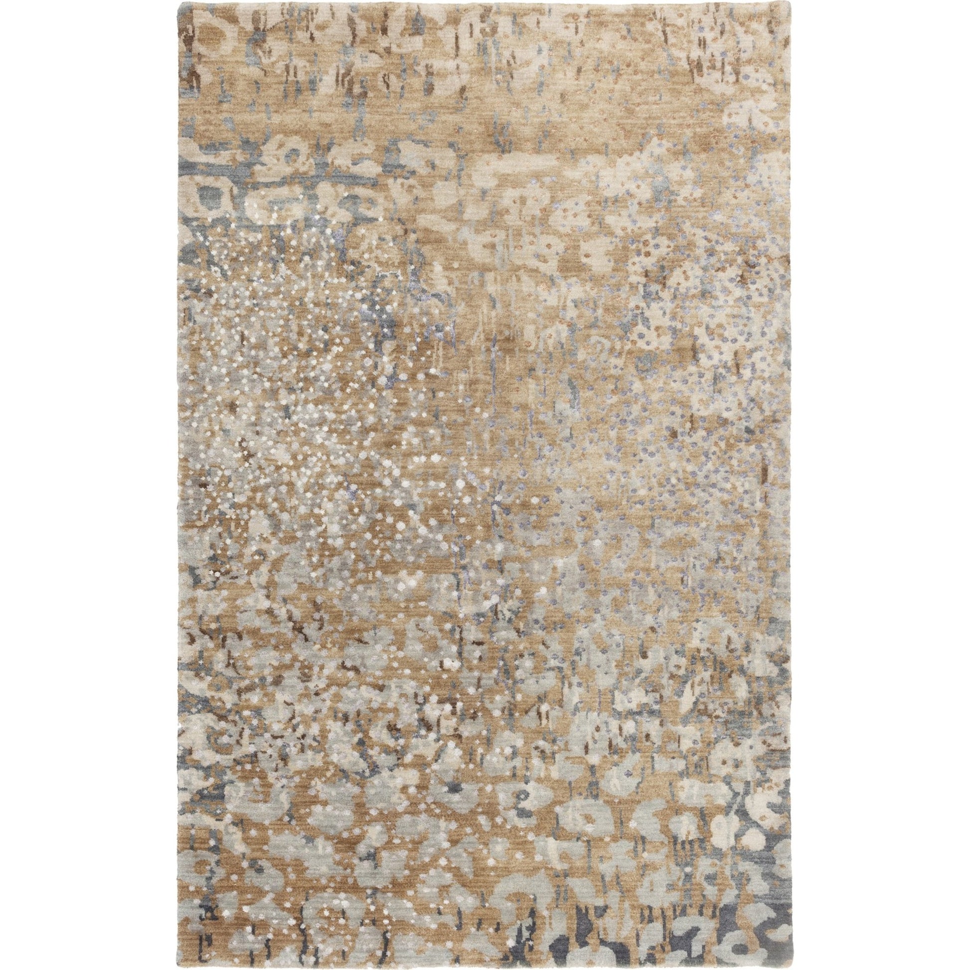Watercolor Rug - 1921 by Surya in black, charcoal, medium green, dusty sage, tan, beige. Made from unique in a unique style.