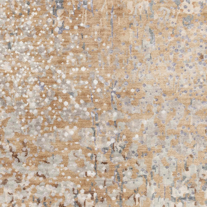 Watercolor Rug - 1921 by Surya in black, charcoal, medium green, dusty sage, tan, beige. Made from unique in a unique style.