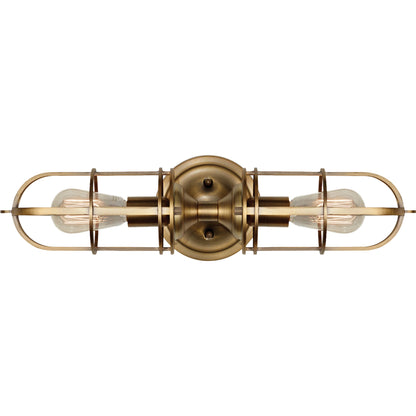 Urban Renewal 2-Light Sconce by Generation Lighting. Made from steel in a modern style.
