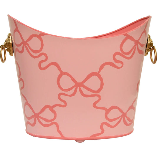 Oval Wastebasket by Worlds Away. Made from metal in a unique style.