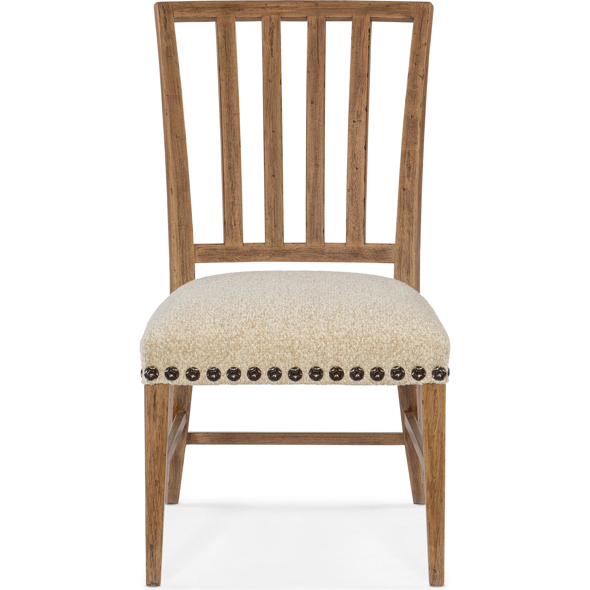 Big Sky Side Chair (Set of 2) by Hooker Furniture in beige. Made from wood, fabric, nailheads in a transitional style.