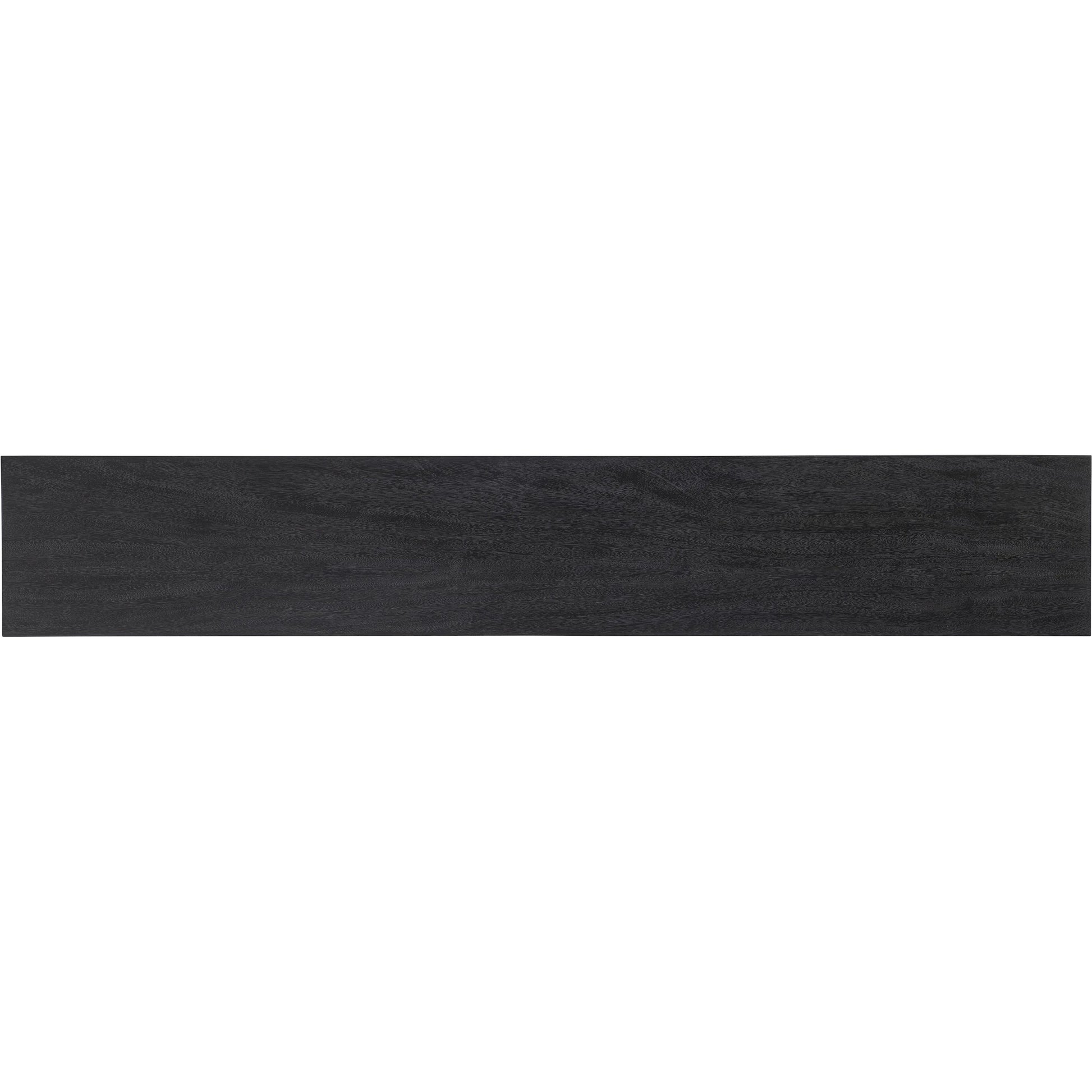 Neff Console Table by Bernhardt in flint grey. Made from suar wood in a modern style.