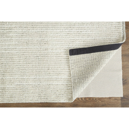 Alford Solid Rug - 6922F by Feizy in ivory, tan. Made from wool in a unique style.