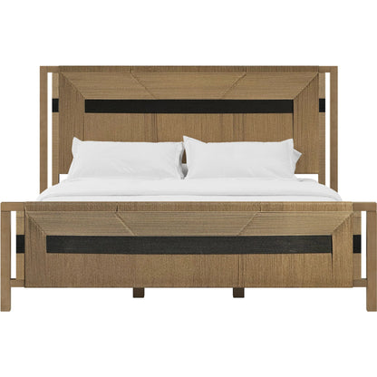 Loft Woven Panel Bed by A.R.T. Furniture in brown and natural woven. Made from poplar, rubberwood, jute in a transitional style.