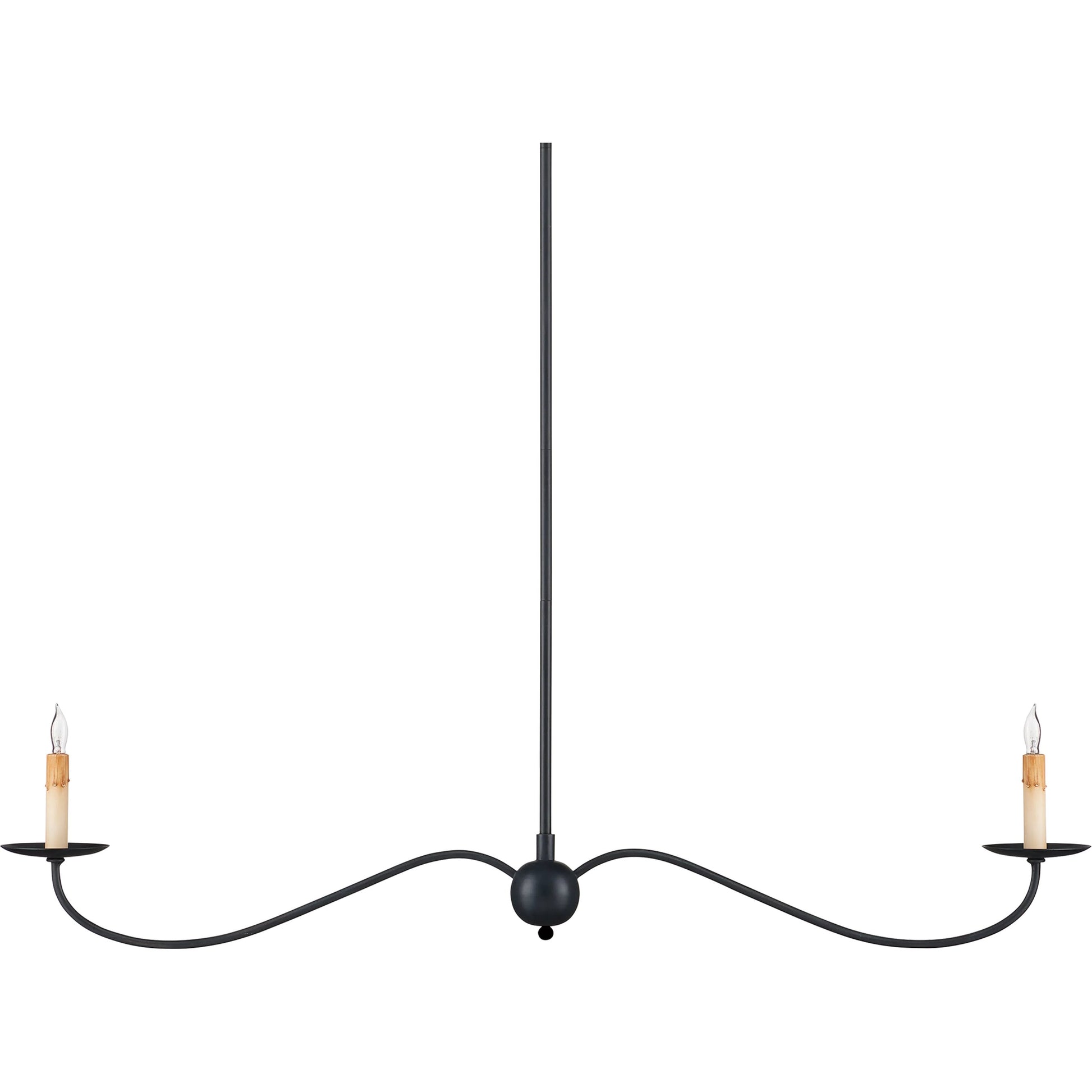 Saxon Linear Chandelier by Currey and Company. Made from unique in a modern style.