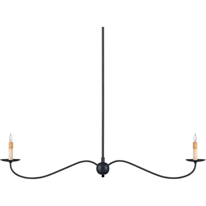 Saxon Linear Chandelier by Currey and Company. Made from unique in a modern style.