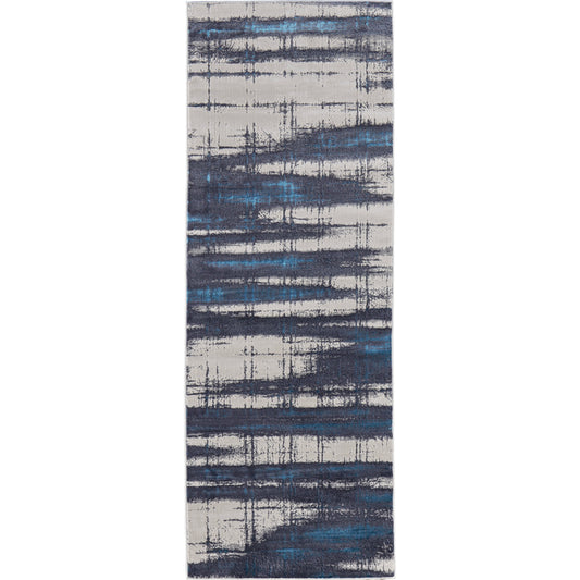 Indio Rug - 39GZF by Feizy in ivory, blue, gray. Made from unique in a unique style.
