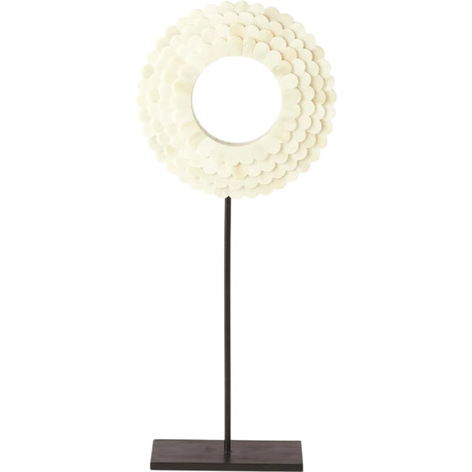 Four Layer Horn Scalloped Mounted Ring by Global Views. Made from unique in a modern style.