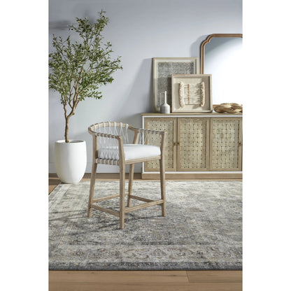 Weave Media Sideboard by Essentials For Living in smoke gray oak, white painted oak. Made from solid oak wood, mdf, plywood in a cottage & farmhouse style.