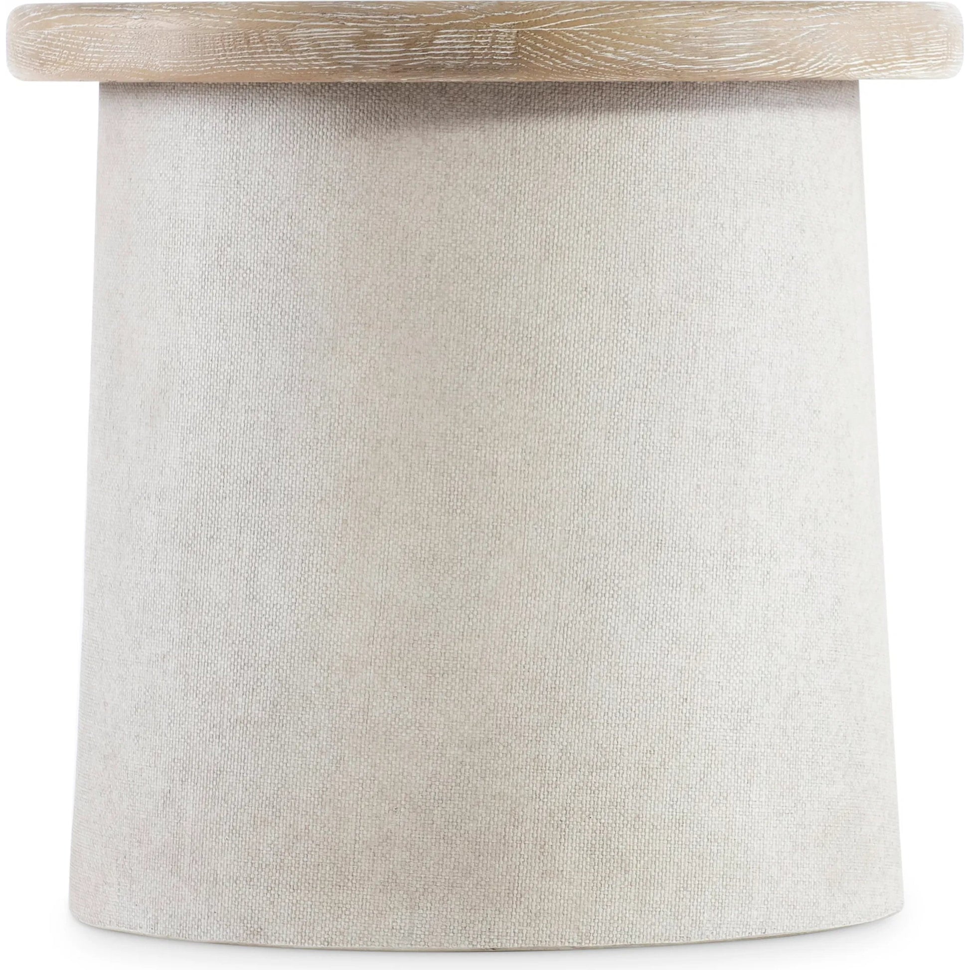 Easley Side Table by Bernhardt in trevin, silt. Made from resin, metal in a transitional style.