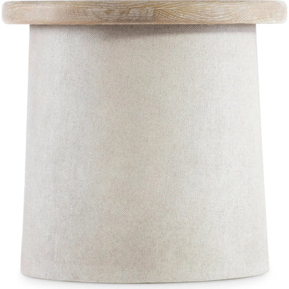 Easley Side Table by Bernhardt in trevin, silt. Made from resin, metal in a transitional style.