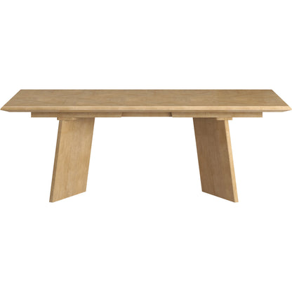 Loft Rectangular Dining Table by A.R.T. Furniture in natural maple. Made from poplar, rubberwood, figured maple veneer in a transitional style.