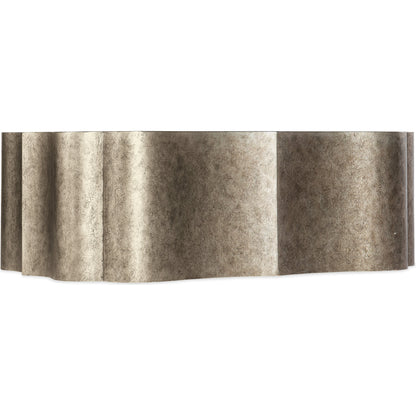 Melange Hillbrandt Cocktail Table by Hooker Furniture in champagne. Made from hardwoods in a modern style.