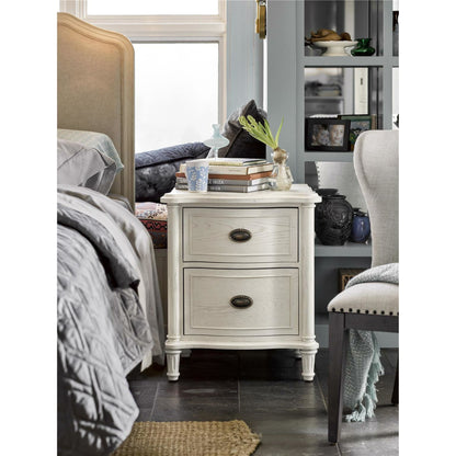 Curated Amity Nightstand by Universal Furniture in cotton and cotton. Made from unique in a cottage & farmhouse style.