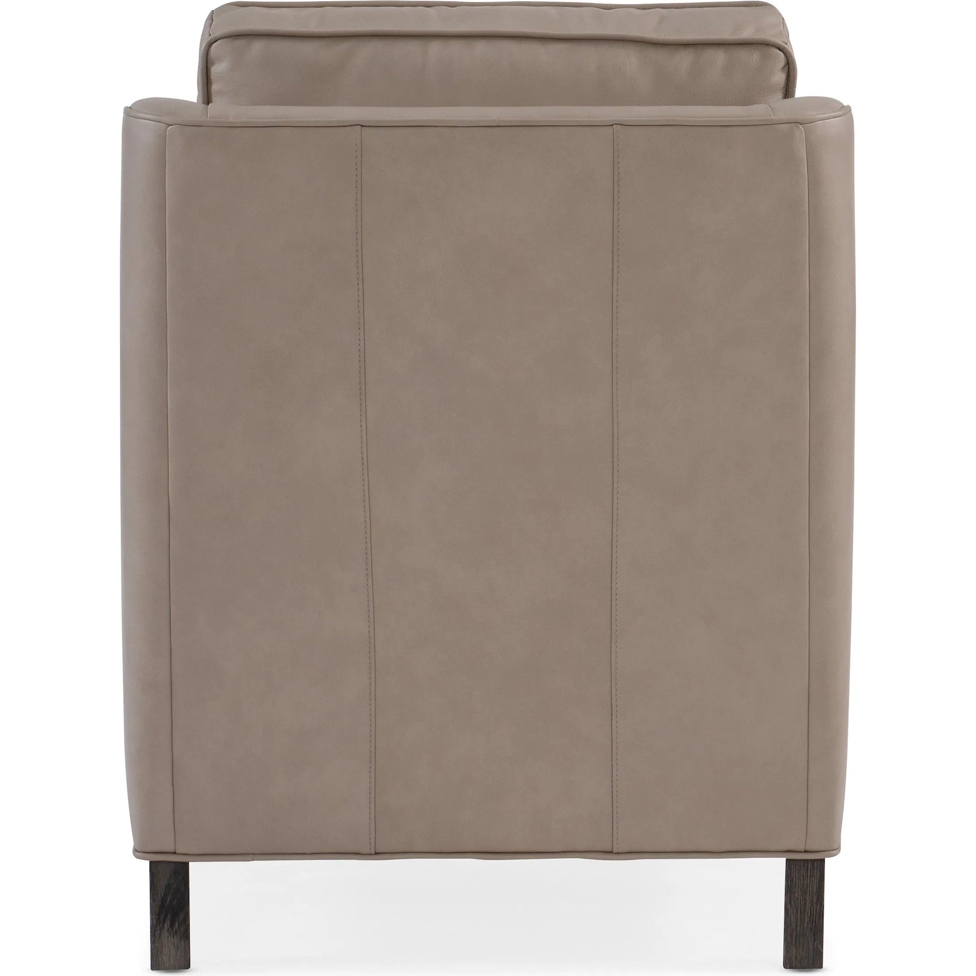Christopher Stationary Chair by Bradington-Young by Hooker Furniture in stone. Made from leather in a unique style.