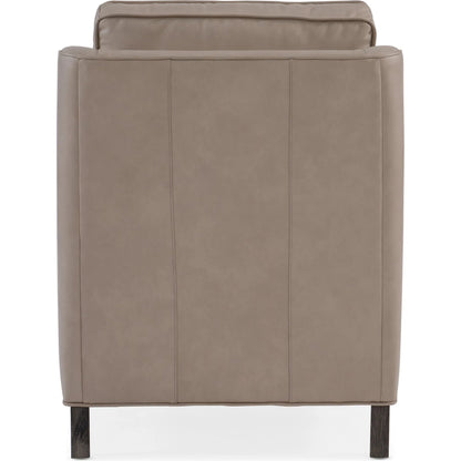 Christopher Stationary Chair by Bradington-Young by Hooker Furniture in stone. Made from leather in a unique style.