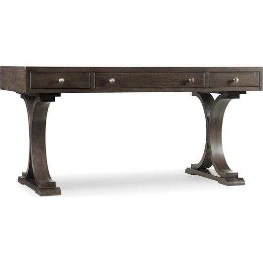South Park Writing Desk by Hooker Furniture in dusky brown. Made from birch, maple veneers in a traditional style.