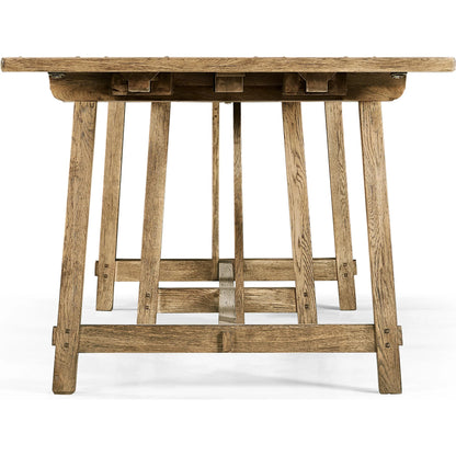 Timeless Sidereal French Laundry Table 96" by Jonathan Charles. Made from oak in a modern style.
