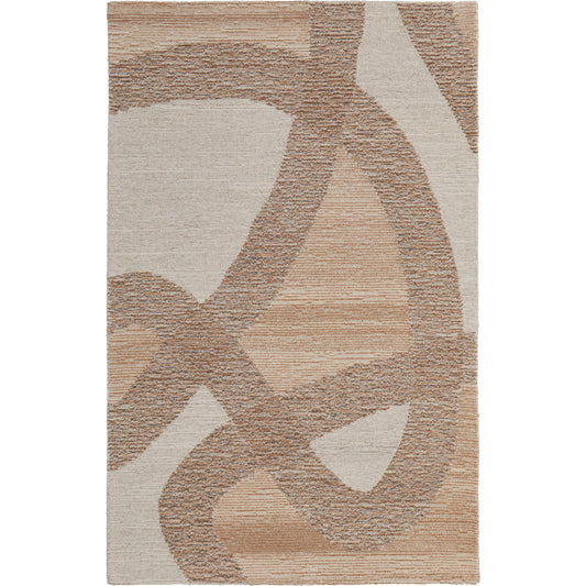 Pollock Rug - 8952F by Feizy in brown, tan, ivory. Made from wool, nylon in a unique style.