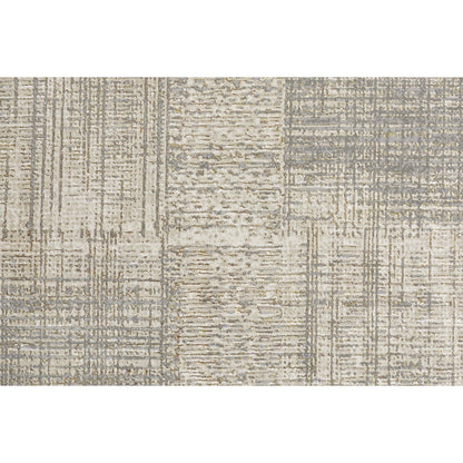 Aura Rug - 3736F by Feizy in gray, ivory. Made from polyester, polypropylene in a unique style.