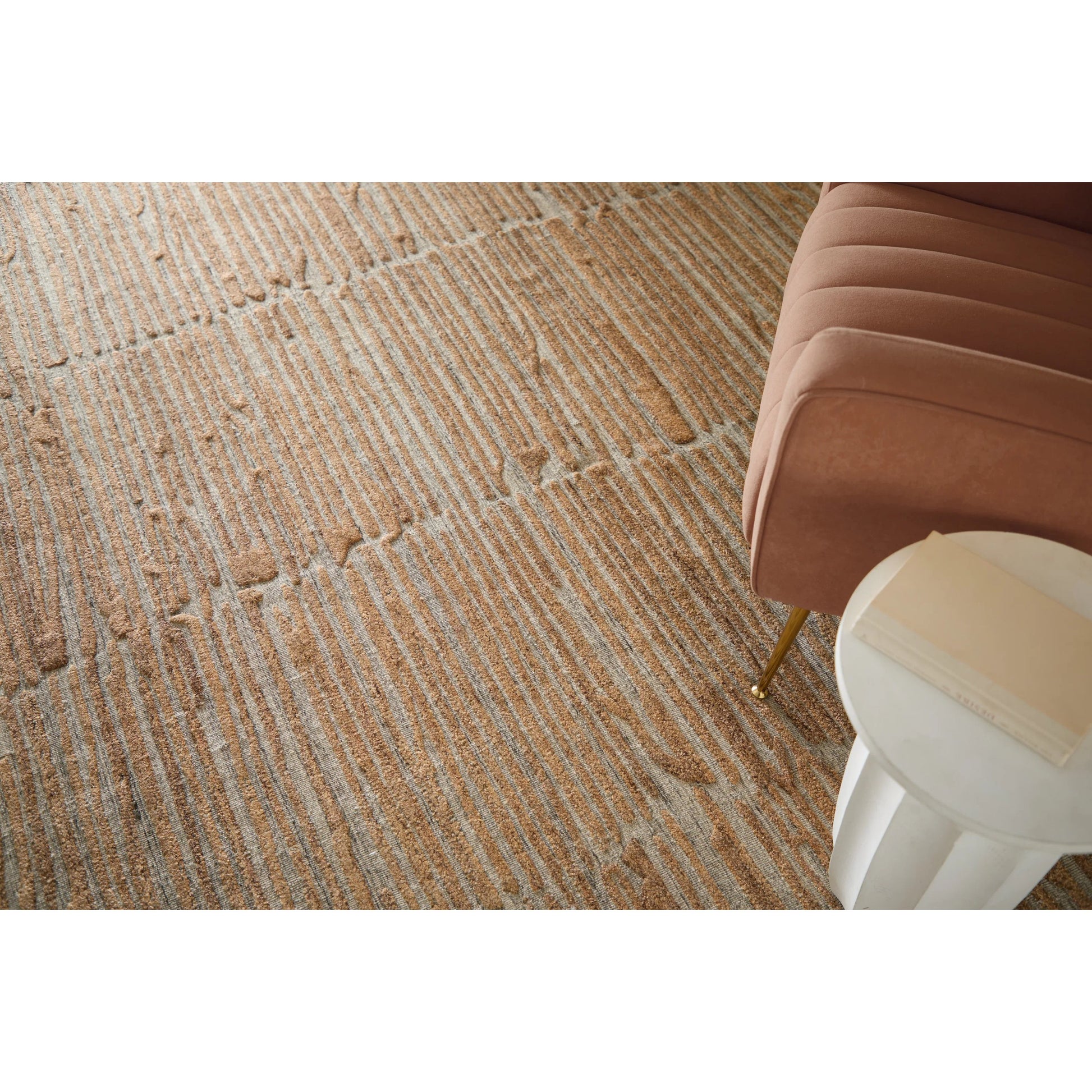 Braeside Transitional Rug - T13T8005 by Thom Filicia by Feizy Rugs in orange, gray. Made from viscose, wool in a unique style.