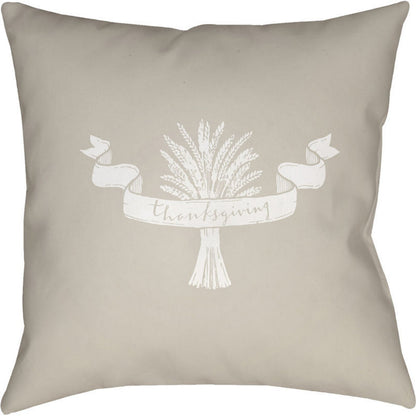 Wheat Indoor/Outdoor Pillow by Livabliss. Made from front: 100% polyester, back: 100% polyester in a traditional style.
