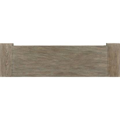 Arch Salvage Wren Dresser by A.R.T. Furniture in brown and parch. Made from parrawood solids, cathedral elm veneers in a traditional style.