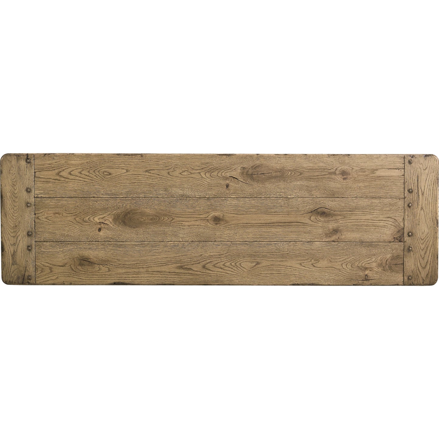 004 SI-2462578 | Additional Silo | Echo Canyon Console Table by Jonathan Charles in faded oak. Made from oak in a cottage & farmhouse style.