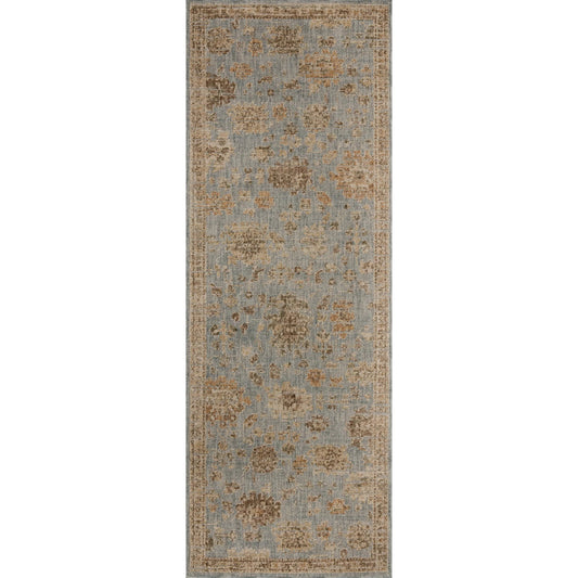 Willa WIA-03 Rug by Loloi in sky, natural. Made from 100% polyester in a unique style.
