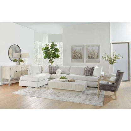 Willow Sideboard by Essentials For Living in white wash pine, white quartz. Made from solid pine wood, solid quartz in a modern style.