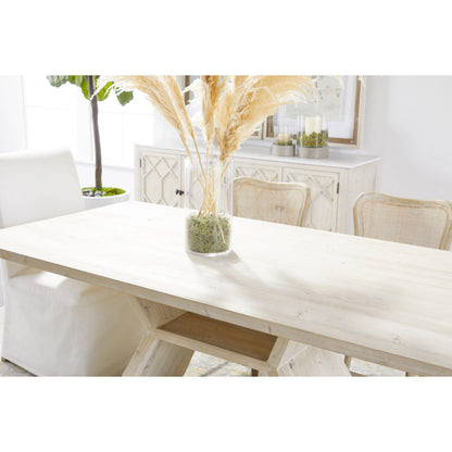 Willow Sideboard by Essentials For Living in white wash pine, white quartz. Made from solid pine wood, solid quartz in a modern style.