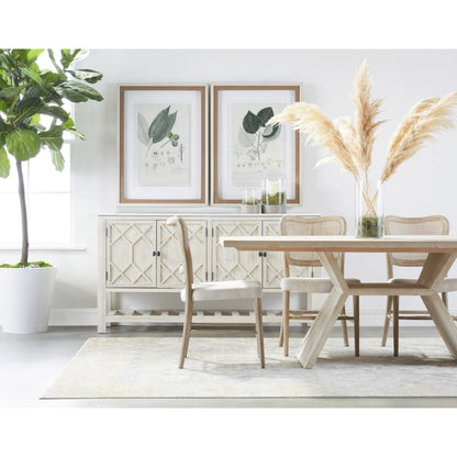 Willow Sideboard by Essentials For Living in white wash pine, white quartz. Made from solid pine wood, solid quartz in a modern style.