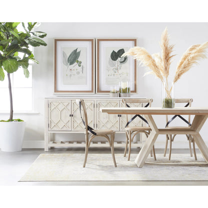 Willow Sideboard by Essentials For Living in white wash pine, white quartz. Made from solid pine wood, solid quartz in a modern style.