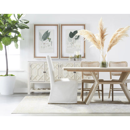 Willow Sideboard by Essentials For Living in white wash pine, white quartz. Made from solid pine wood, solid quartz in a modern style.
