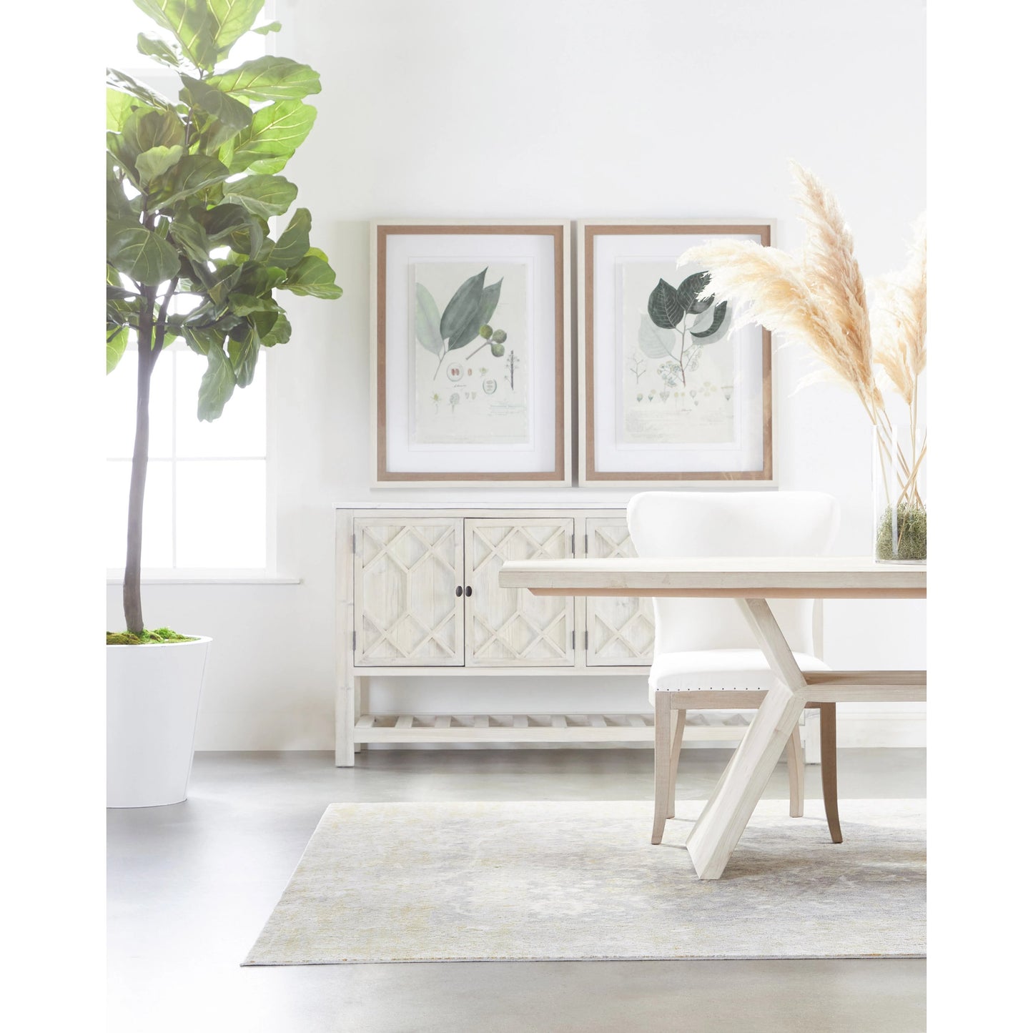 005 SI-1826895 | Lifestyle | Willow Sideboard by Essentials For Living in white wash pine, white quartz. Made from solid pine wood, solid quartz in a modern style.