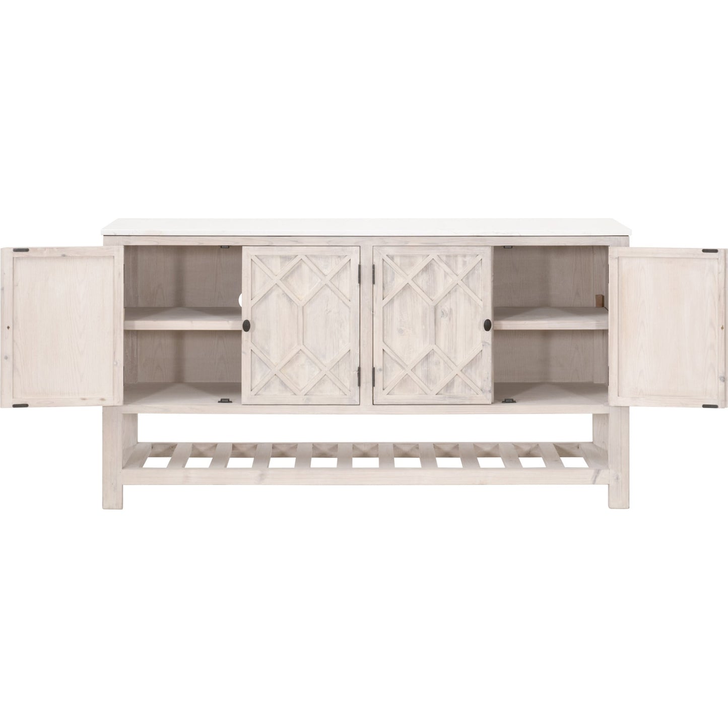 002 SI-1826895 | Additional Silo | Willow Sideboard by Essentials For Living in white wash pine, white quartz. Made from solid pine wood, solid quartz in a modern style.