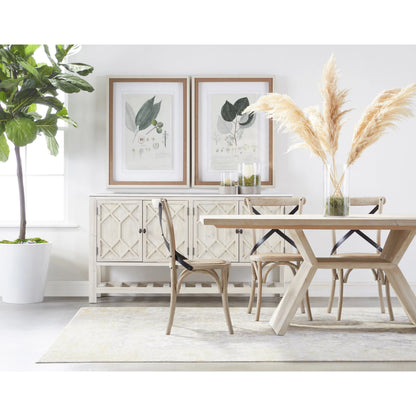Willow Sideboard by Essentials For Living in white wash pine, white quartz. Made from solid pine wood, solid quartz in a modern style.