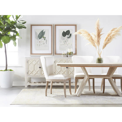Willow Sideboard by Essentials For Living in white wash pine, white quartz. Made from solid pine wood, solid quartz in a modern style.